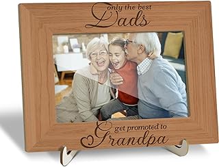 Best dads get promoted to grandpa picture frame