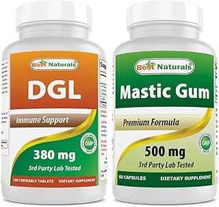 Best naturals dgl chewable 380 mg 180 tablets